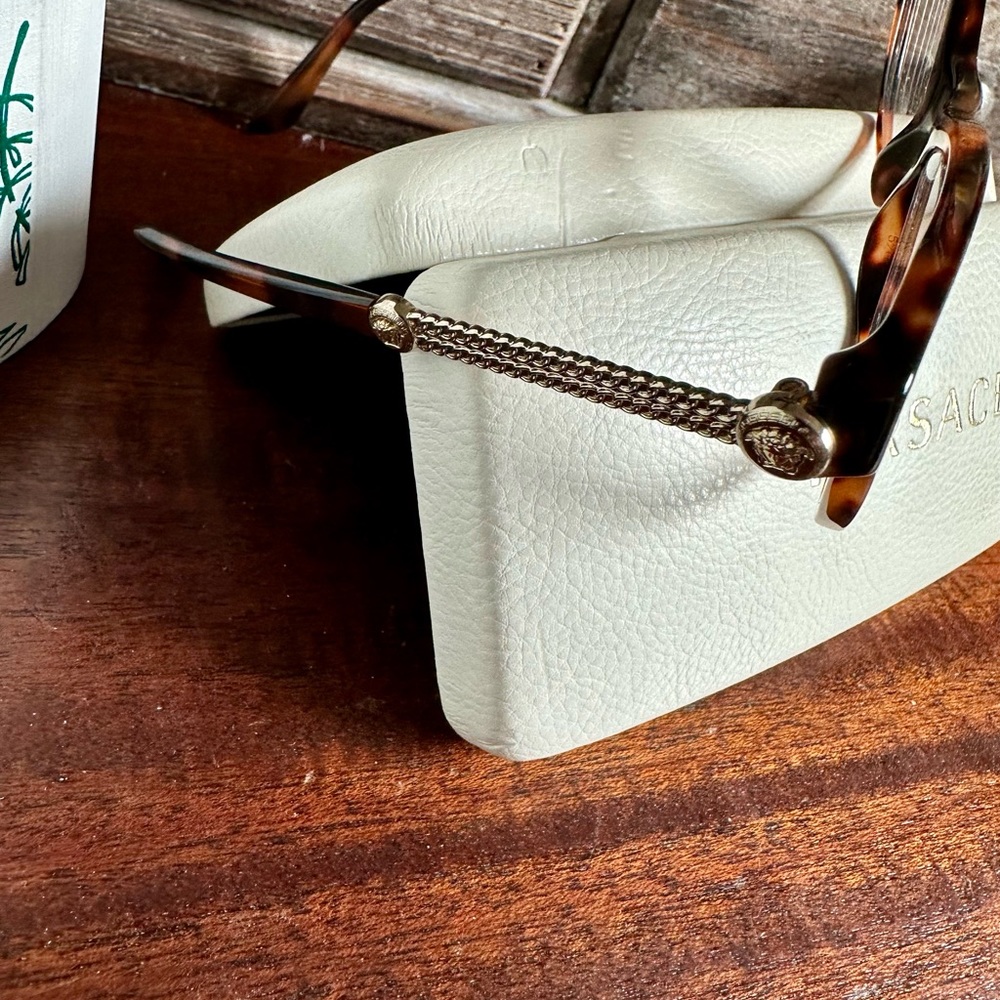 Authentic Versace Brown Tortoise Prescription Gla… - image 3